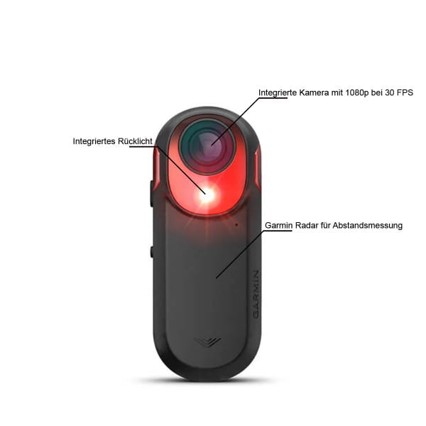 Varia RCT716 achterlicht met geïntegreerde camera & afstandsmeter