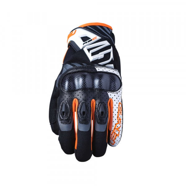 Glove RS-C - black-white-orange fluo 2021