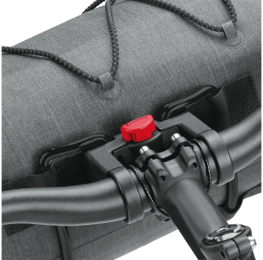 KLICKfix Sacoche de guidon Bikepack Waterproof 6-12 L - gris