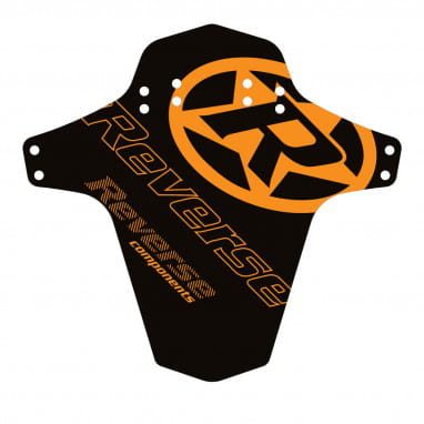 Reverse Logo Mudfender - Noir/Orange