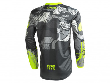 ELEMENT Youth Jersey CAMO V.22 gris/jaune fluo