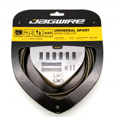 Brake cable set Universal Sport - Carbon/Silver