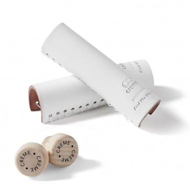 Lovely Grips Leather Grips - white