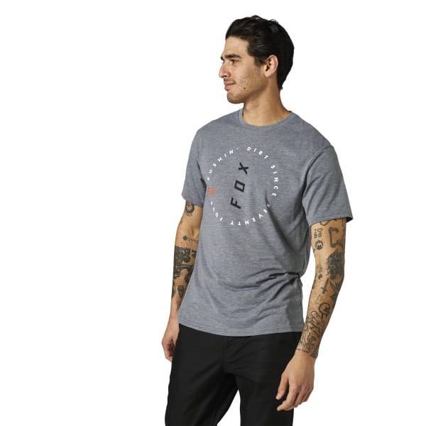 CLEAN UP SS TECH TEE - Heather Graphite