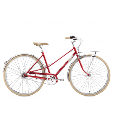 Caferacer Lady Solo 7- fach - Rot (44,5 cm)