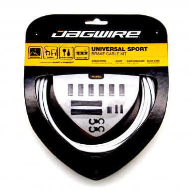 Brake cable set Universal Sport - White