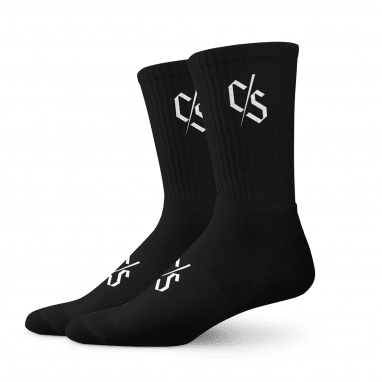 Cotton Sock C/S - Black/White