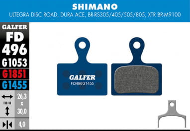 Road brake pads for Shimano Ultegra - Blue