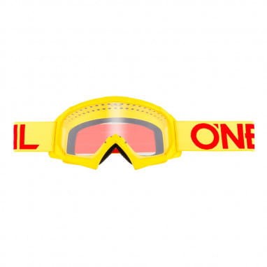 B10 Solid Goggles Clear - Bambini - Neon Yellow/Red