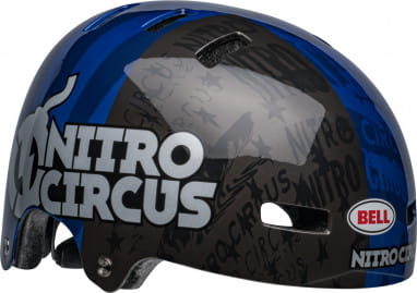 LOCAL bike helmet - gloss navy/sliver nitro