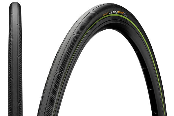 Ultra Sport III - Folding Tire - 700x23C Inch - Black/Green
