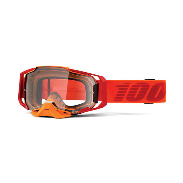 Armega Goggles Anti Fog - Orange/Red - Clear