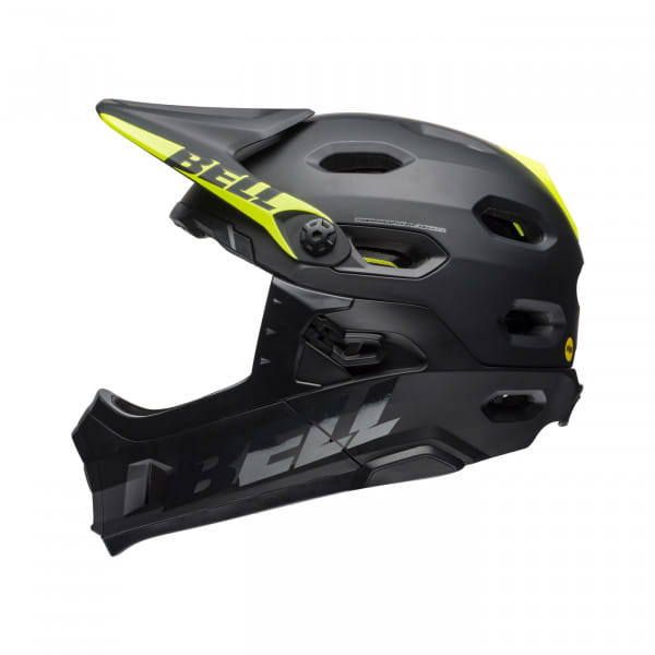 Super DH Mips Bike Helmet - Matte Black / Yellow