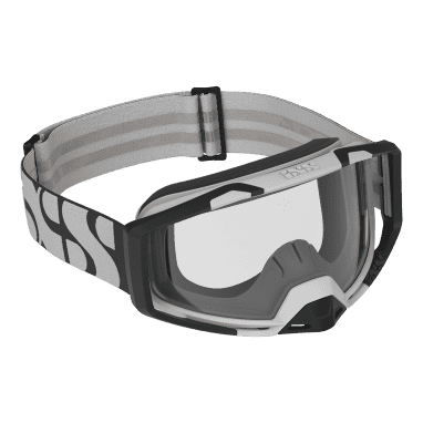 Occhiale Trigger con lente trasparente (profilo basso) - Bianco