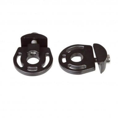 Chain tensioner pair for horizontal dropouts 10 mm - Black
