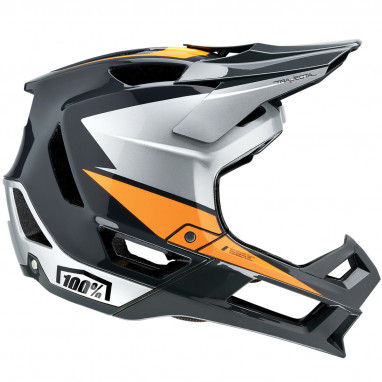 Trajecta Helmet - Black/White/Orange