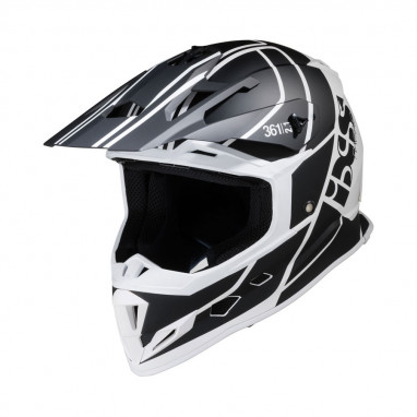 361 2.1 Motorcycle helmet matte black white