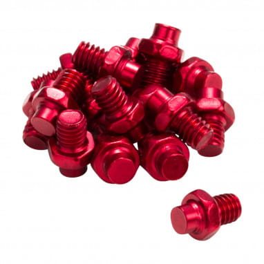 Replacement pins for platform pedals 16 pieces Alloy - M4 - Red