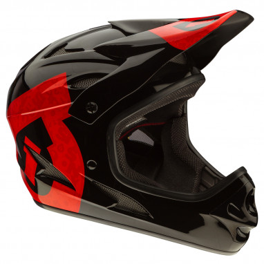 Comp Helm - schwarz/rot