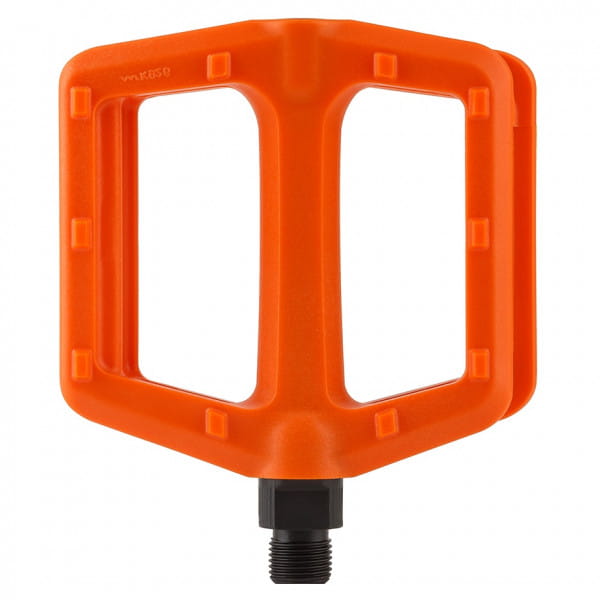 Nylon plastic platform pedal - orange