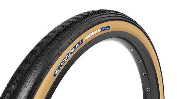 Gravelking Semi Slick Plus 28", folding tire TLR - black/brown