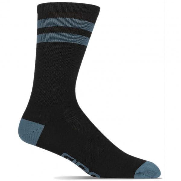 Merino Wool winter socks - black/harbor blue