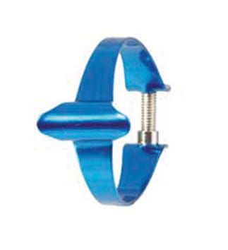 Cable clamps for top tube - coloured - blue