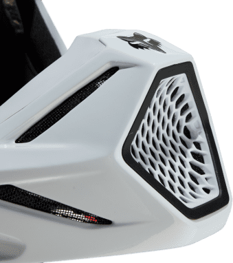 V3 RS Carbon Solid Helmet - White