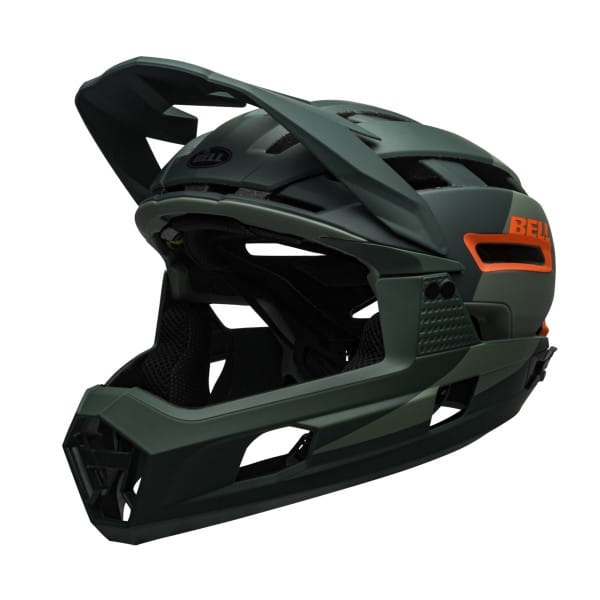 Super Air R Mips Bike Helmet - Green/Orange