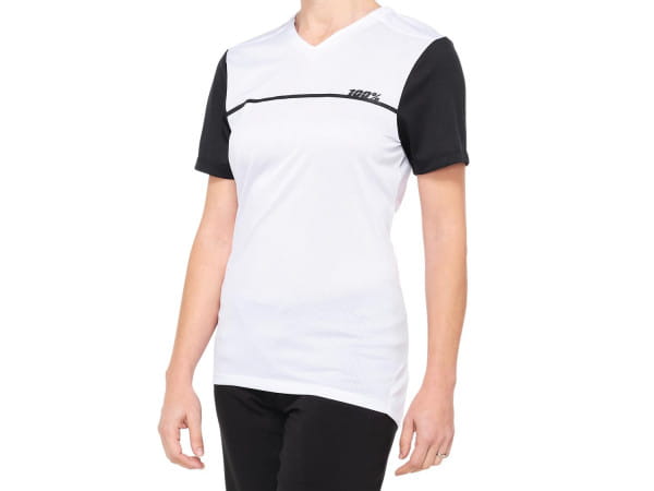 Ridecamp Womens Short Sleeve Jersey - blanc/noir