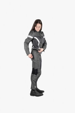 Giacca sportiva da donna Trigonis-Air grigio scuro-grigio bianco