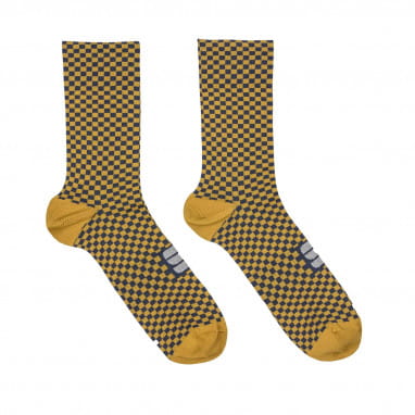Checkmate Socks - Liqourice Blue Sea