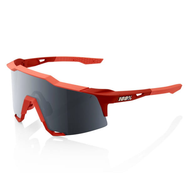 Speedcraft Sports Goggles - Tall - Mirror Lens - Soft Tact Coral