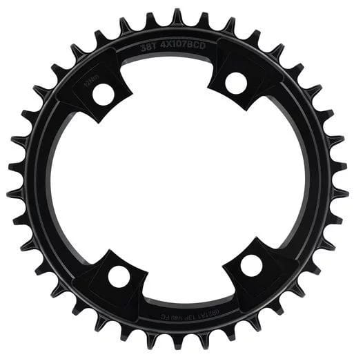 Helix R Guidering chainring, 107 BCD, 4-hole - black