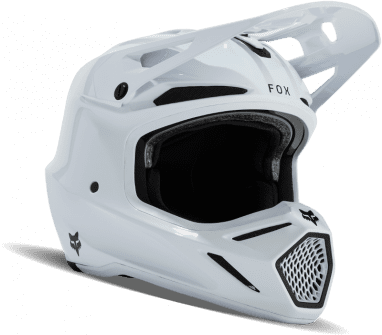 V3 RS Carbon Solid Helmet - White