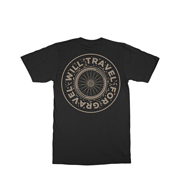 Will Travel For Gravel T-Shirt - Schwarz
