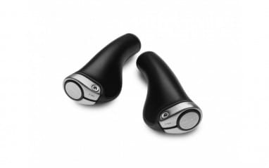 GP1 Leather Grips - long - black/silver