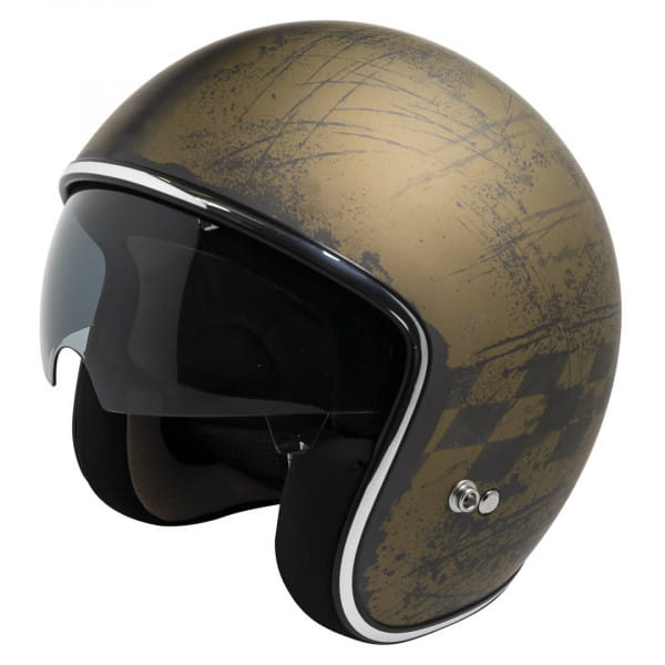 Jet helmet iXS77 2.5 matt gold-black
