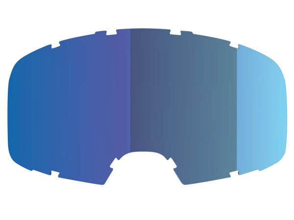 Injected Mirror Single Replacement Lens (Anti-Fog) - Mirror Cobalt Blue