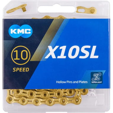 X-10-SL Superlight 10-speed chain - gold