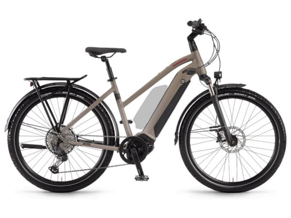 Vélo électrique Sinus iX12 i500Wh 12-G XT - Trapeze 27,5 pouces - Marron clair/Noir