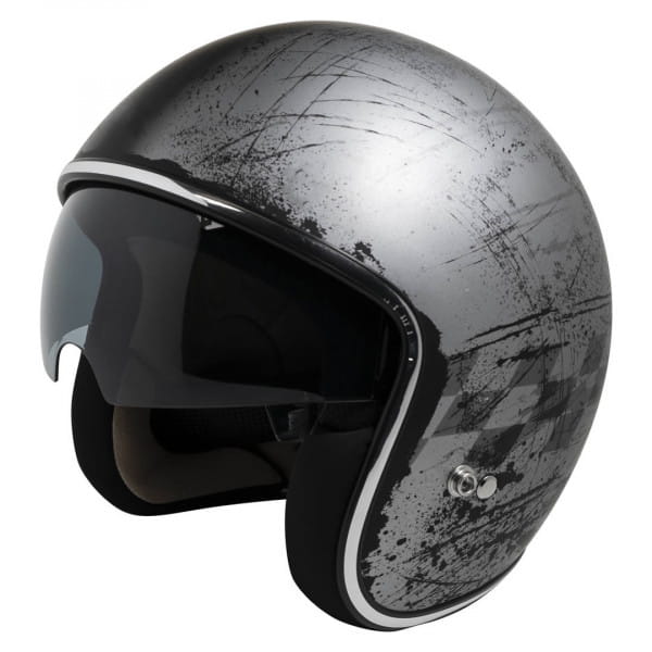 Jet helmet iXS77 2.5 matt silver-black