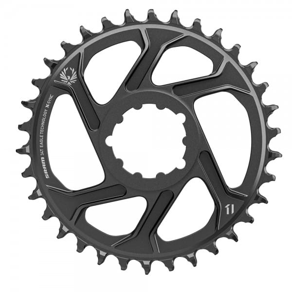 X-Sync 2 Eagle chainring - Direct Mount - 6 mm offset - black