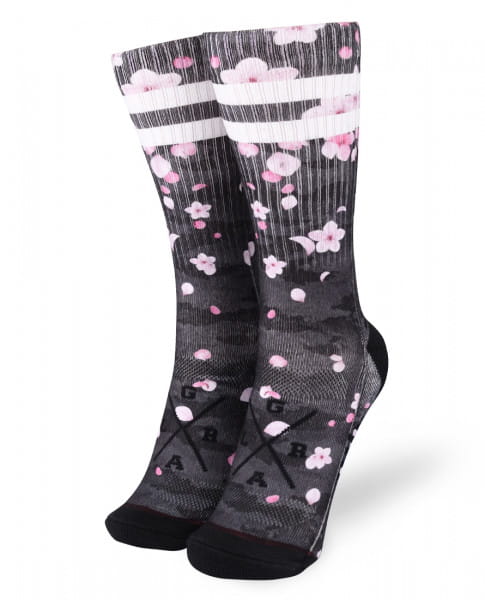 Socken ''Sakura'' - Schwarz/Pink