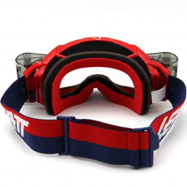 Velocity 5.5 Goggle met Roll-Off Systeem Clear - Rood