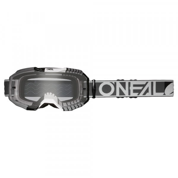 B-10 Goggle DUPLEX gray/white/black - clear