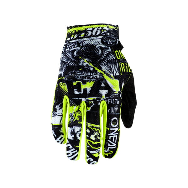 Matrix Attack - Gloves - Black/Neon Yellow