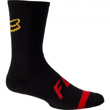 8'' Defend - Socks - Black/Red