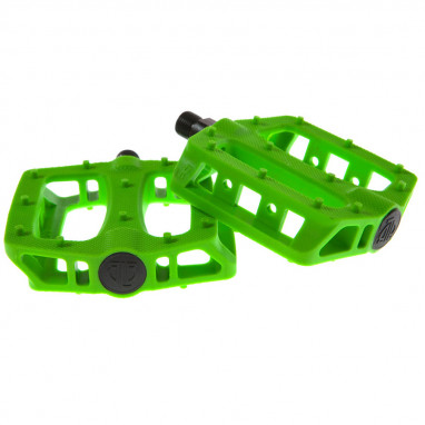 T-Rex platform plastic pedals - green