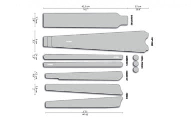 Kit di protezione del telaio Gravel trasparente - Bianco opaco